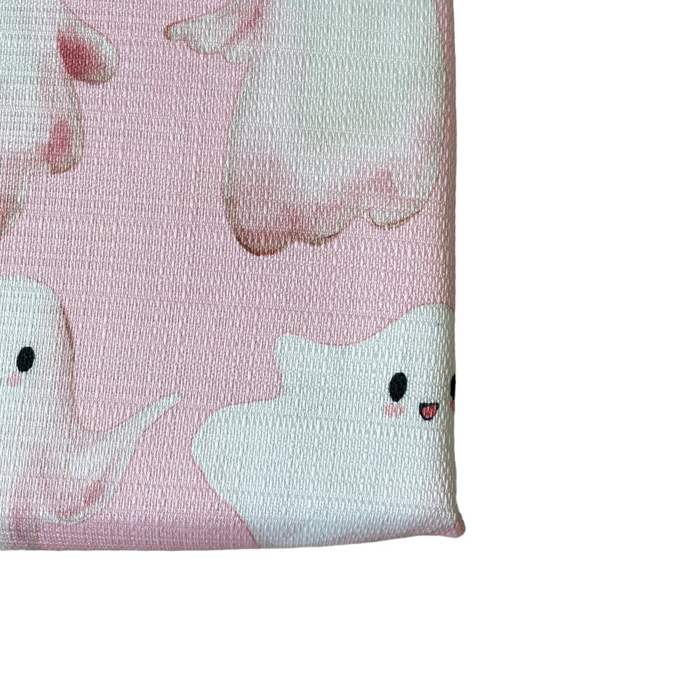 Colordrift Halloween Ghost Tablecloth 60x120 Pastel Pink & White Easy Care NEW - Picture 10 of 15